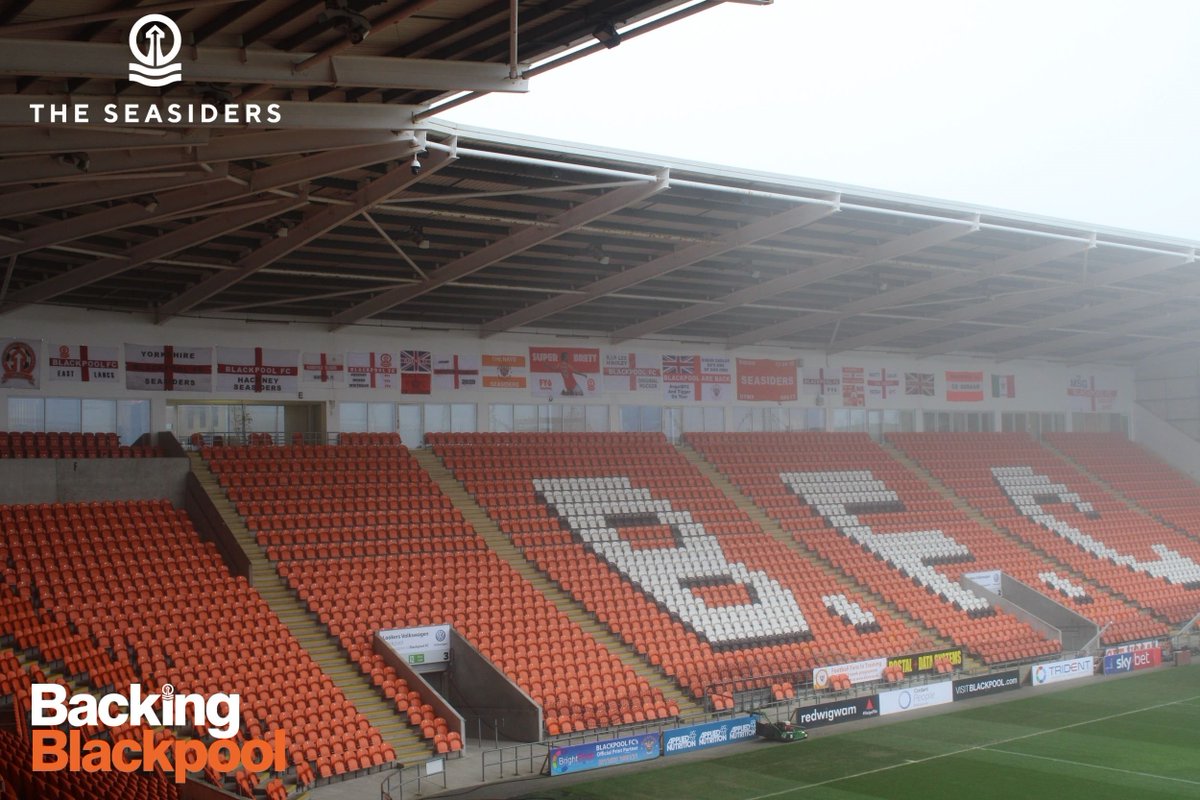BlackpoolFC's tweet photo. 📷 Supporter flags are now up at Bloomfield Road! Take a look at the gallery to see your flag on show:

https://t.co/kCPtVCb9lp https://t.co/PZ3rCfyg9d
