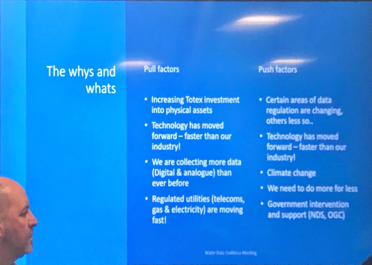 djhreed67's tweet photo. Impressive collaboration being described by Max Gamrat @AffinityWater for the @BIM4Water #Data Taskforce - they are already working w/ @Ofwat @EnvAgency @GeospatialC @ODIHQ #CPNI @CambridgeCDBB #DFTG @UKBIMAlliance https://t.co/yLCC4X6LQ6