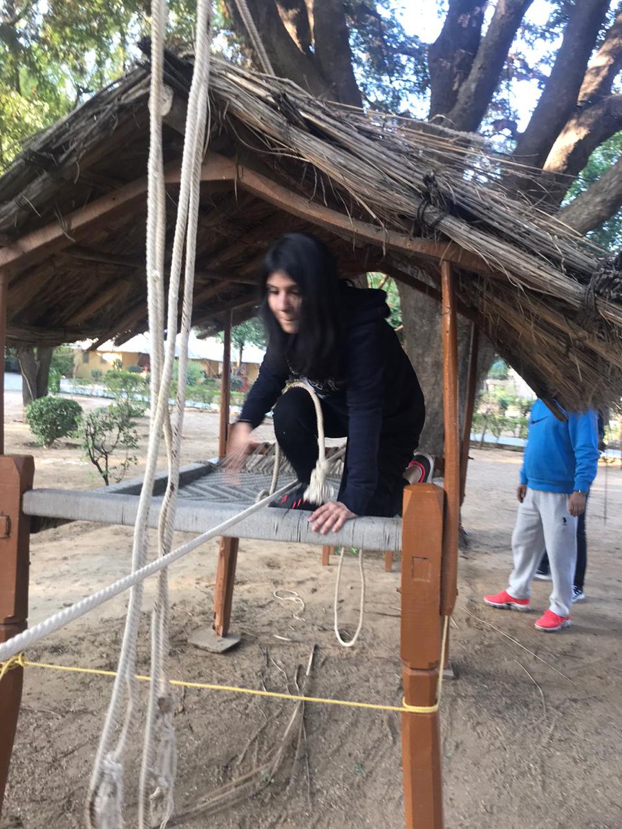 Sita_India's tweet photo. Swinging from one rope to the other, here are some of our team members currently at Samode Bagh in Jaipur, participating in a training session called Excalibur.
#comeexplorewithus #travel #India #indiawithsita2020 #samodebagh @Samode_Hotels https://t.co/zC7wyGkt5I