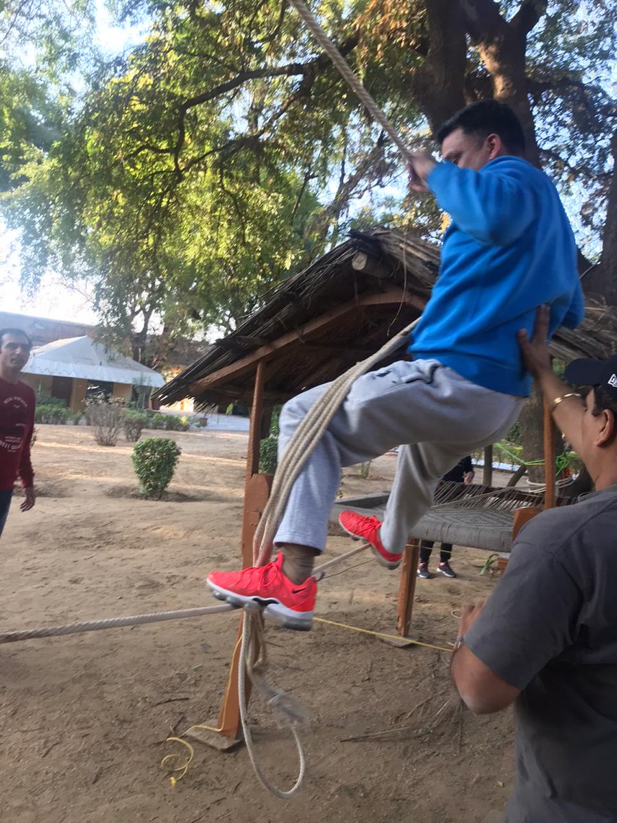 Sita_India's tweet photo. Swinging from one rope to the other, here are some of our team members currently at Samode Bagh in Jaipur, participating in a training session called Excalibur.
#comeexplorewithus #travel #India #indiawithsita2020 #samodebagh @Samode_Hotels https://t.co/zC7wyGkt5I