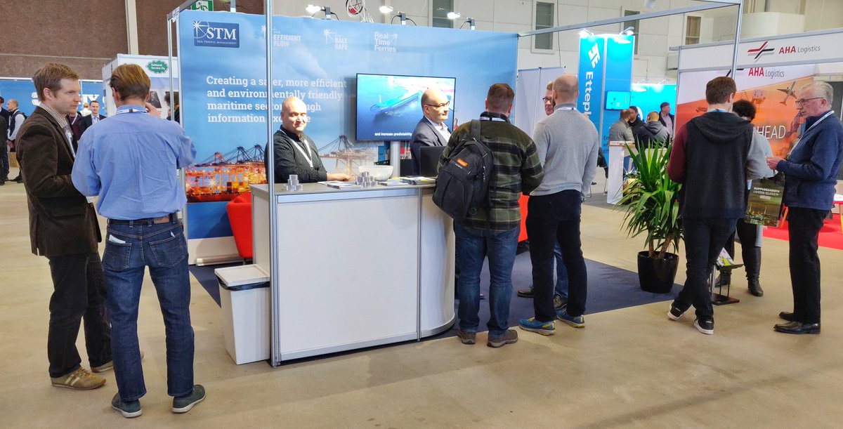sub_samk's tweet image. Busy times at the #efficientflow booth at #turunmessukeskus! We are halfway through day one of #navigate and we are enjoying it! Many people stopped by asking how this #centralbaltic project will improve the maritime sector - and the environment #mysamk #subsamk @STM_monalisa