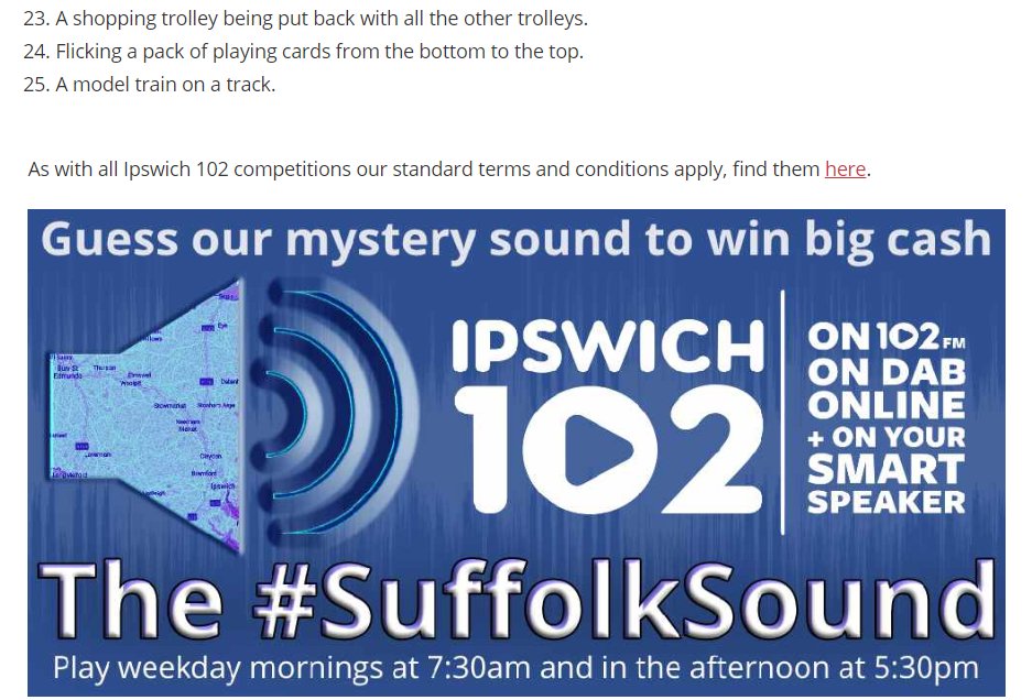 Paul_Morris_74's tweet photo. I see my influence has now started showing in the answers to this competition! #trainbuff
PS: We play again tonight on @Ipswich102 at 5.30pm. #SuffolkSound #Win #Competition https://t.co/4suoRYLdh2
