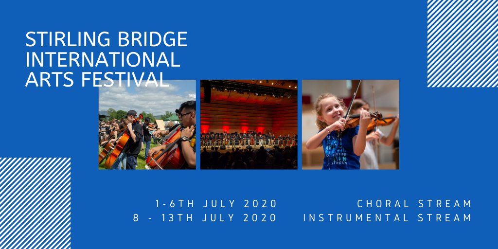 July 2020. #StirlingBridgeFestival is BACK. Touring throughout Glasgow, Edinburgh &amp; Stirling, the festival will showcase over 750 international musicians.

We've some exciting news to announce so follow our socials or sign up to our newsletter to be the first to hear #LinkInBio