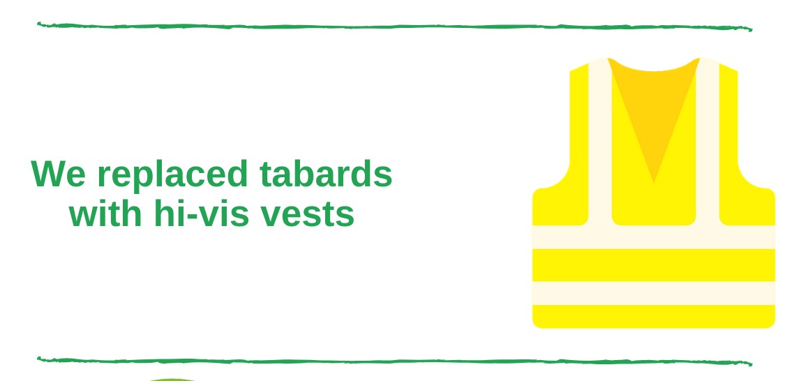 NationalSpringC's tweet photo. One of the news for #SpringClean19 was that we replaced plastic tabards with hi-viz vests. Why is this good news? Because these vests can be reused!!
For this reason, in 2020, when registering your clean-up, you can choose not to receive new vests. Did you know this?
#Ireland https://t.co/imBn9UJuNe