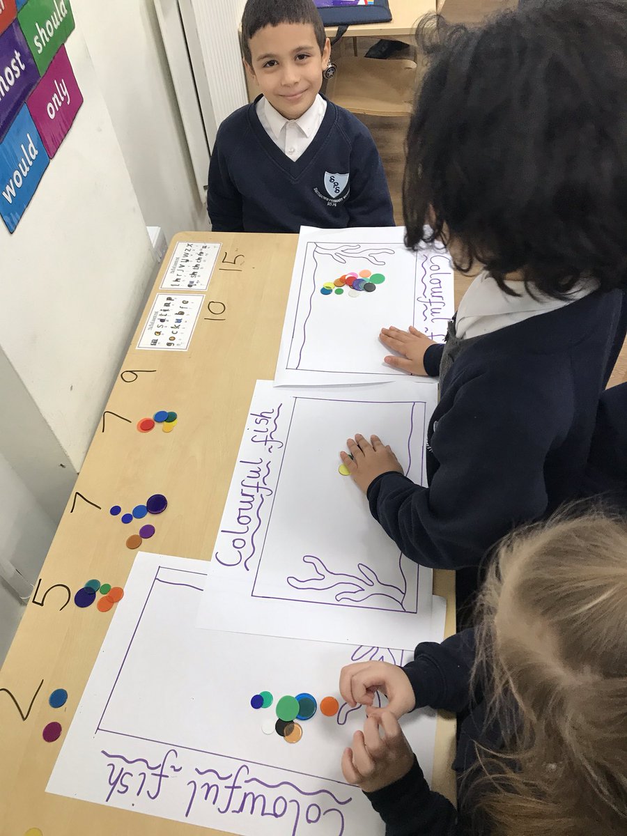 MissDudley6's tweet photo. We love Problem solving days! Great team work and mathematical thinking to sort the fish into tanks today #smithdownmaths https://t.co/RVtah7qNU4