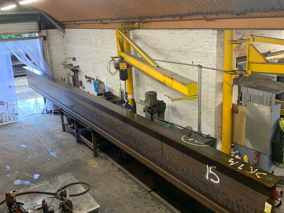 NeilssteelsLtd's tweet photo. Look at the size of this beam! 914x305x253mm dimensions and 14 meters long... 3.6tonnes 😵
#welding #welders #ukwelding #ukwelders #weldporn #fabrication #metalfab #britishmanufacturing #weldfab #weldersofinstagram #weldaholics #tigweld #tigandchill #weldlife #ukweldteam https://t.co/vaBZ8Pd9Q6