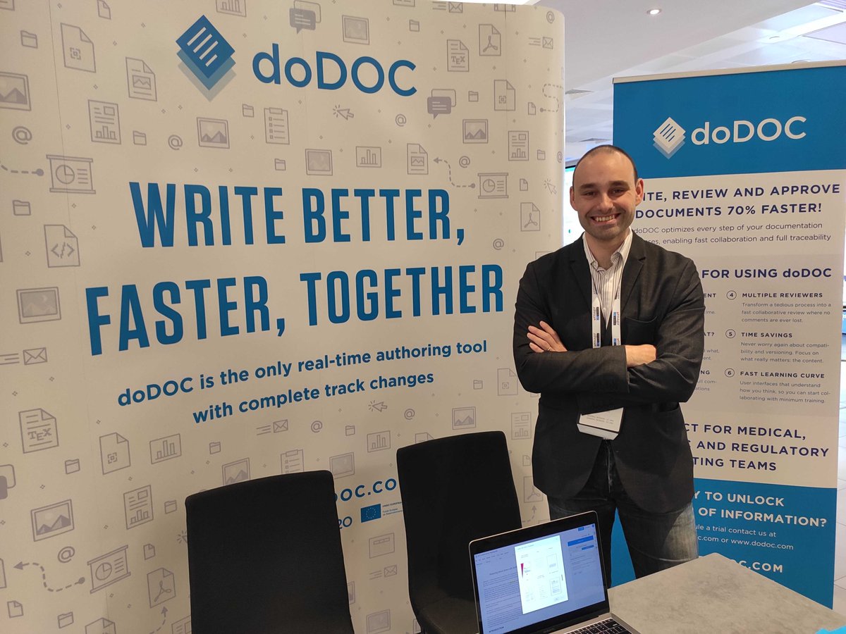 doD0C's tweet image. During the 1st day of #ISMPPEU20 we met with professionals who gave us valuable insights on how to improve our software to reply to their needs even more. Discover #doDOC at Stand G and let us know what problems you face with your #publications.

#pharma #innovation #technology