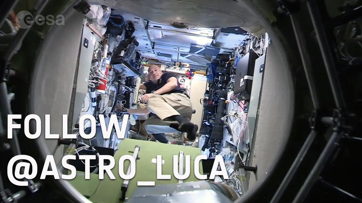Want to see inside the International @Space_Station? @AstroDrewMorgan and I can't wait to show you around. Tune in to @esa Web TV ahead of our #SpacewalkForAMS at 11:00 CET tomorrow for the full and unedited tour. #MissionBeyond