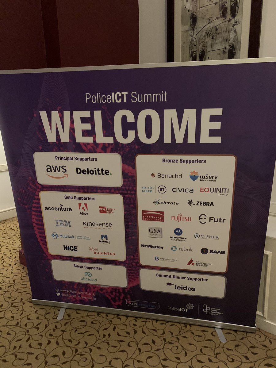 Many thanks to all our generous sponsors and supporters who help make this terrific event happen!  @Police_ICT #ictsummit20