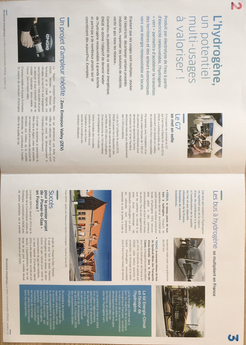 PrigentGilles's tweet photo. @GazRenouvFrance Pour en savoir plus , la Lettre institutionnelle @ENGIEgroup #hydrogene #mobilite #powertogaz https://t.co/EBVx1BEoAA