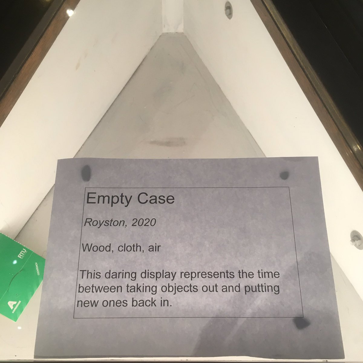 oldenoughtosay's tweet image. Y’ALL I asked Amy to put up some “please pardon our progress” signs on the empty cases and I am UNDONE