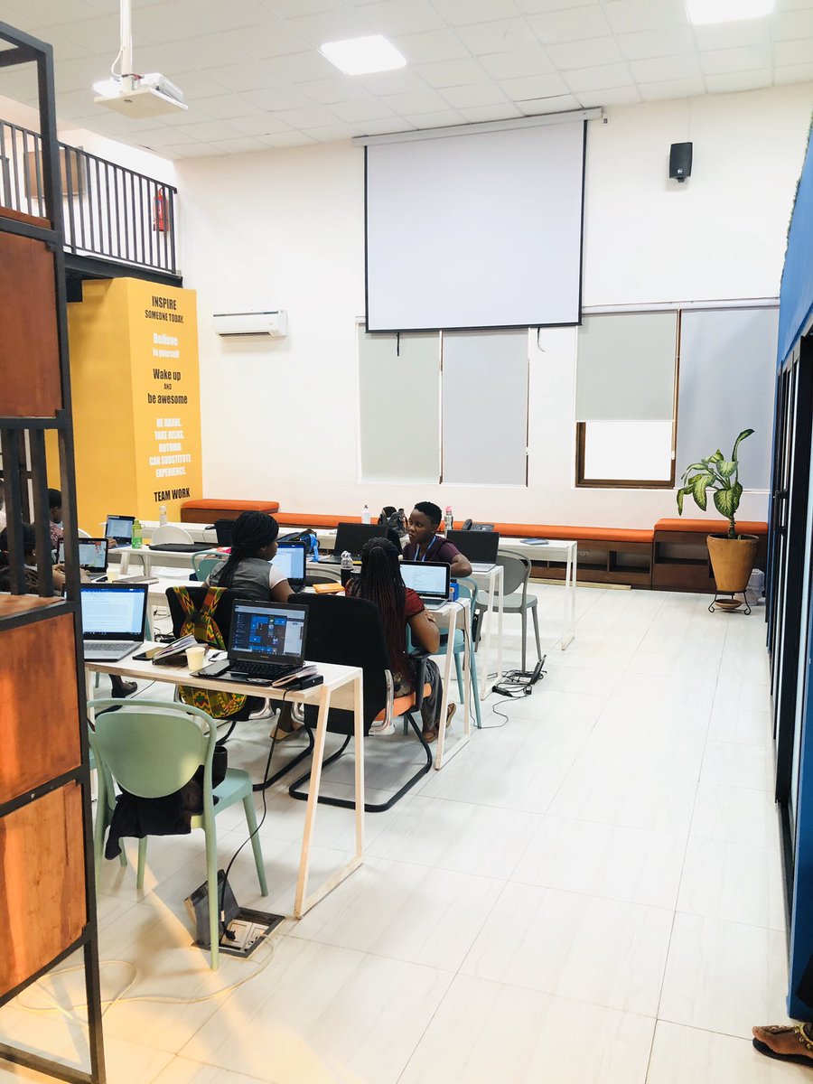 praise_dee_'s tweet photo. Visiting @UNFPAGHANA’s Lovely Orange Loft and interacting with the Youth Leaders (YoLe) fellows. @UNFPA @UNFPATogo @knestor26 @AfeliJeanne https://t.co/9ki6q4gSnv