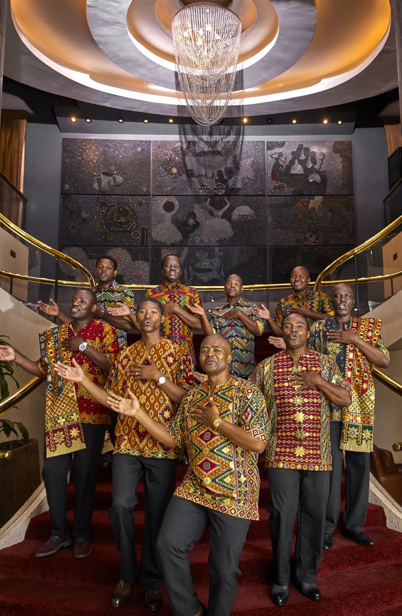PresidentialAfr's tweet photo. Grammy Award Winning choral group, Ladysmith Black Mambazo photographed for Presidential. #PresidentialShirt #LSBM https://t.co/9xmnhHW7fb