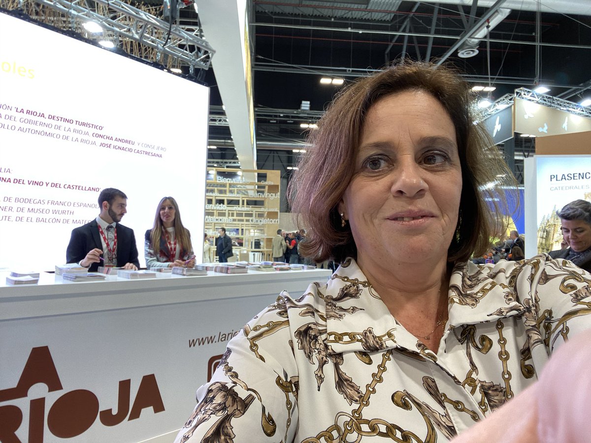 Henarmore's tweet photo. La Rioja en #Fitur2020. Venir a La Rioja merece la pena por sus vinos, paisajes, gastronomía, cultura e historia. La Rioja cuna del castellano https://t.co/PkJFsE00WS