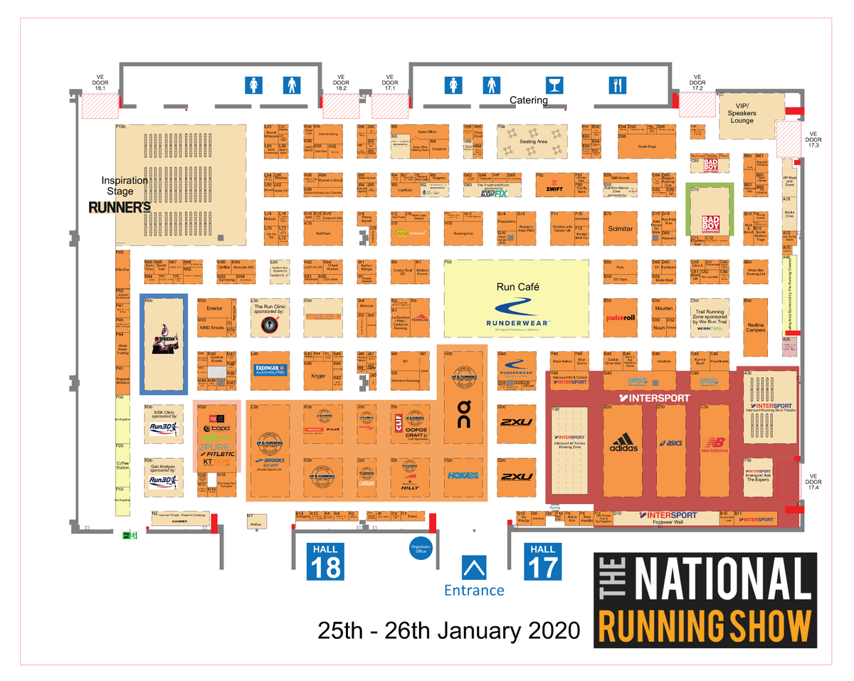 The floorplan for the show this weekend is now live on our website… go check it out and start planning your weekend! 3 days and counting.... 
nationalrunningshowbirmingham.com/floorplan
#runshow20