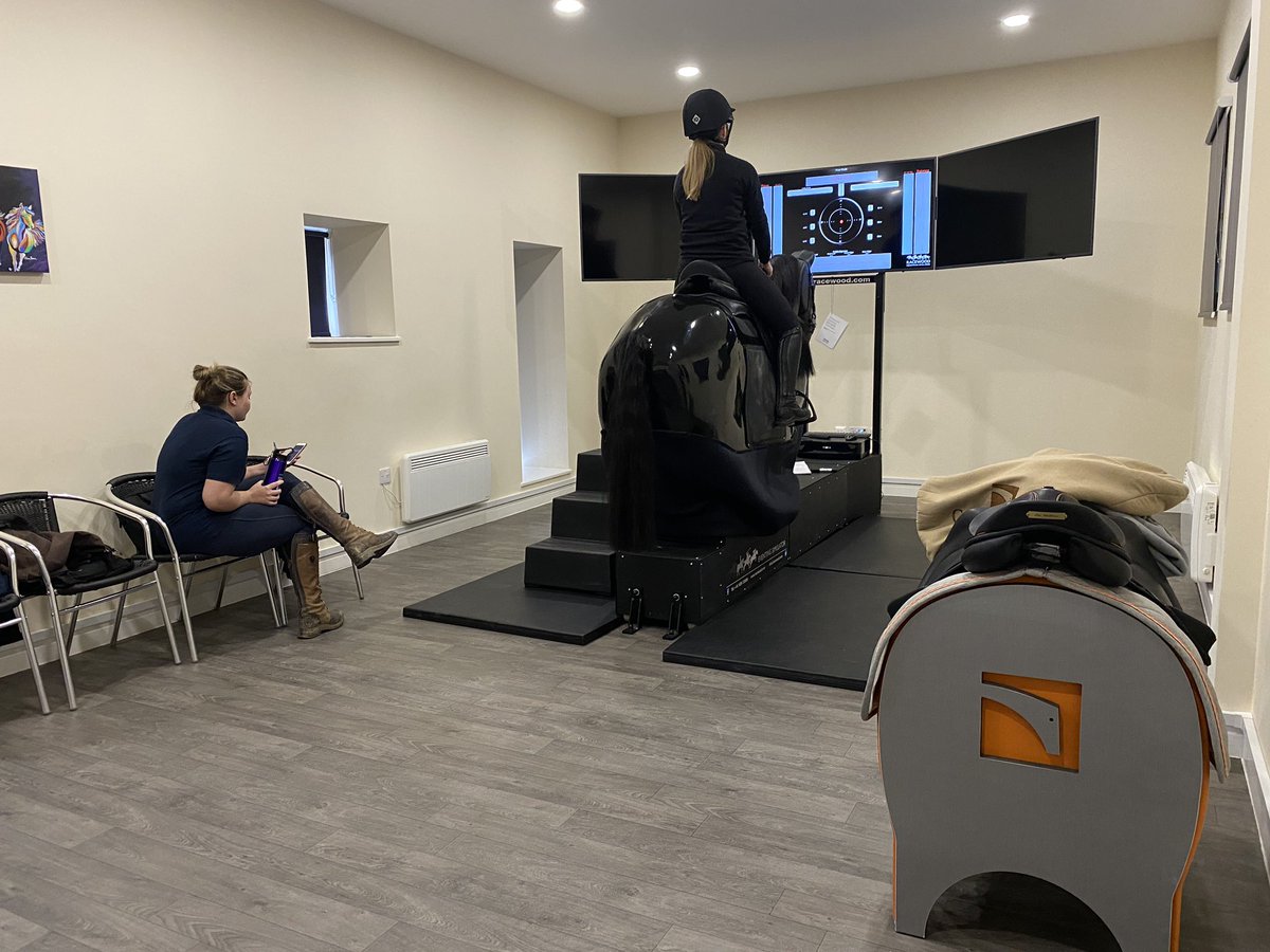 ljcequine's tweet photo. Enjoying a morning of MSc pilot data collection on stirrup length and asymmetry @UC_Sparsholt using our awesome @RacewoodLtd event simulator Charisma and smashing @ChildericUK saddles #riderperformance #stemequine https://t.co/CH5IPbXOHW