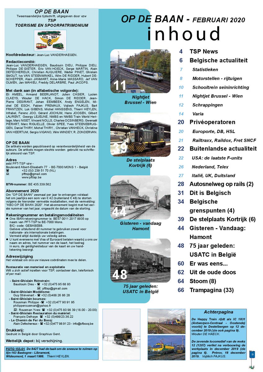 PFT_TSP's tweet photo. EN LIGNES 155 - OP DE BAAN 155

± 25 janvier EN LIGNES 155 partira vers Bpost

Op ± 25 januari vertrekt OP DE BAAN 155 naar Bpost https://t.co/tj0MKNP7EU