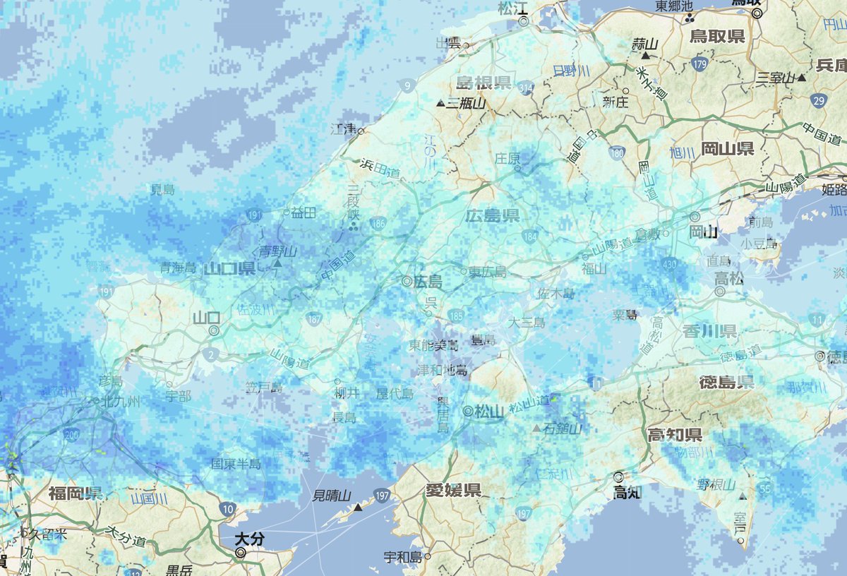 広島 雨雲 市 レーダー 【一番詳しい】広島県福山市 周辺の雨雲レーダーと直近の降雨予報