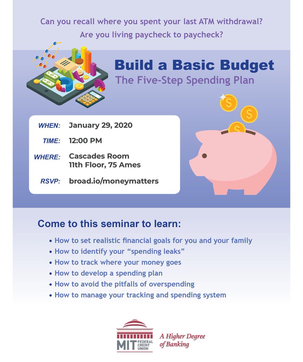 Money Matters: Budgeting 101, January 29 nextgenassociation.org/2020/01/22/mon…