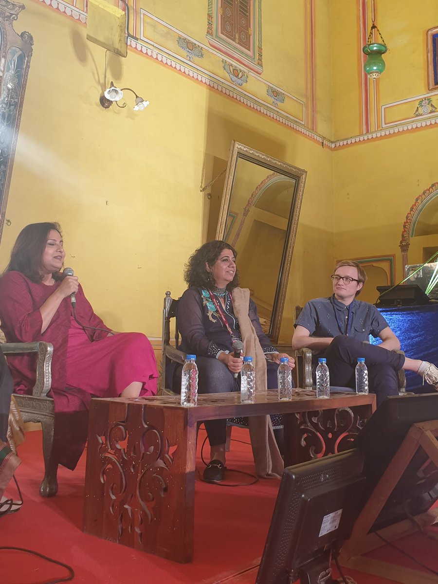 #JaipurBookMark @JaipurLitFest  What a fantastic panel today with @Asma_KhanLDN #RohitVedPrakash from @NetflixIndia 
@anusinghc 
#DigitalNarratives.