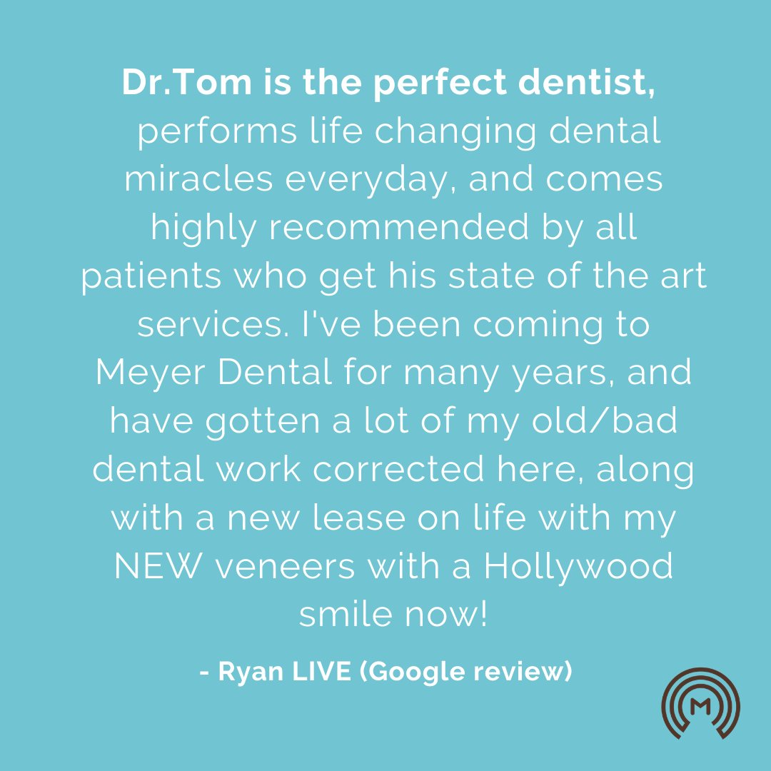 TomMeyerDDS's tweet photo. Thank you Ryan for your wonderful review! Glad that you enjoy those daily fresh baked cookies! 🍪 #Chicago #Chicagodentist https://t.co/p8B3symxNw