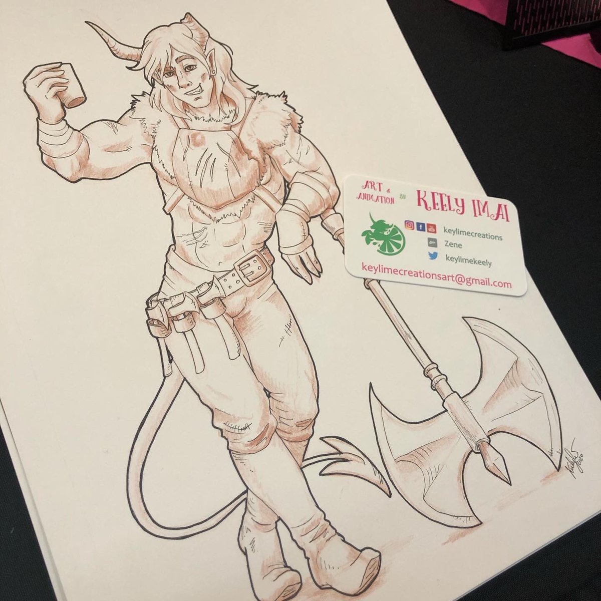 keylimekeely's tweet photo. Had a great time at #Hexacon2020 this weekend, and got a number of commissions for #dnd characters! I love how creative people are! How manny times have you crossed a #tiefling #barbarian #flirt ? 😁
-
-
-
#art #drawing #lineart #dungeonsanddragons #dndcharacter https://t.co/b8rc1p5K7e