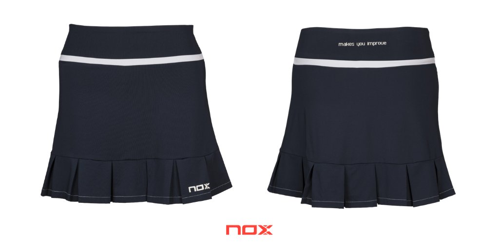 noxpadel's tweet photo. Falda de pádel para ellas, de tejido ligero y elástico con nuestra tecnología “Balance Fresh”. Consíguela en los puntos de venta habituales ó a través de nuestra web: https://t.co/kX5VmxIpwv #Nox #Padel #PadelMujer #MakesYouImprove https://t.co/NYKXpaXxff