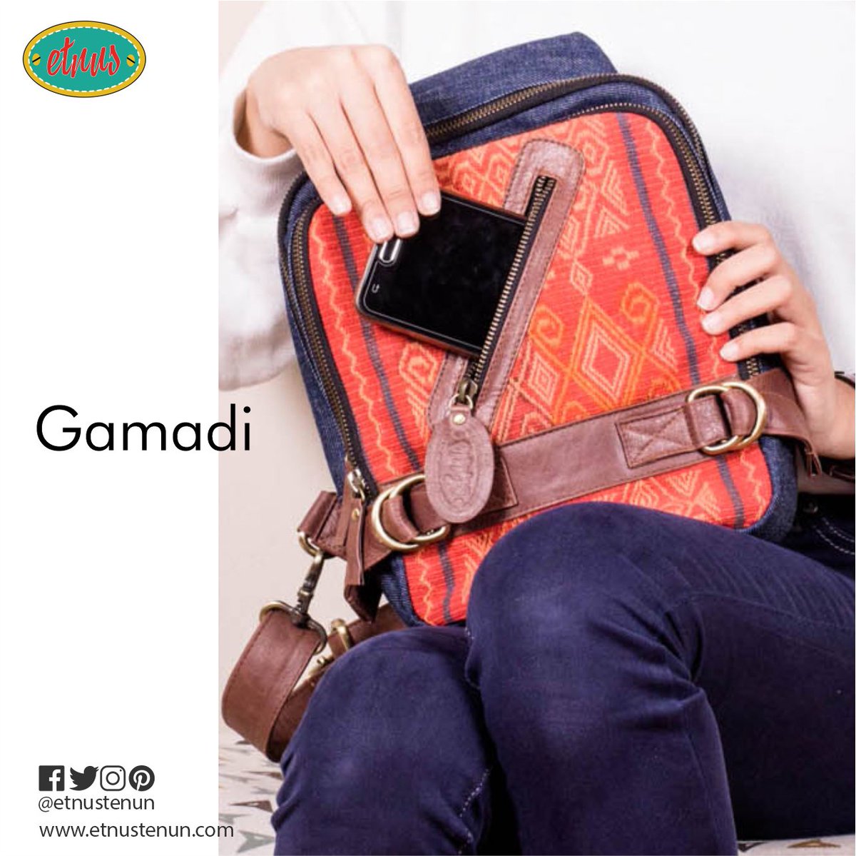 Casuality is something you can explore about; a stylish casual denim on beautiful handwoven. You’ll gonna love this backpack. 
#casualbag
#backpackforwoman
#casualbackpack
#casualstyle
#ethnicstyle
#denimbag
#tasetnik
#tasranselwanita
#giniginigoonline