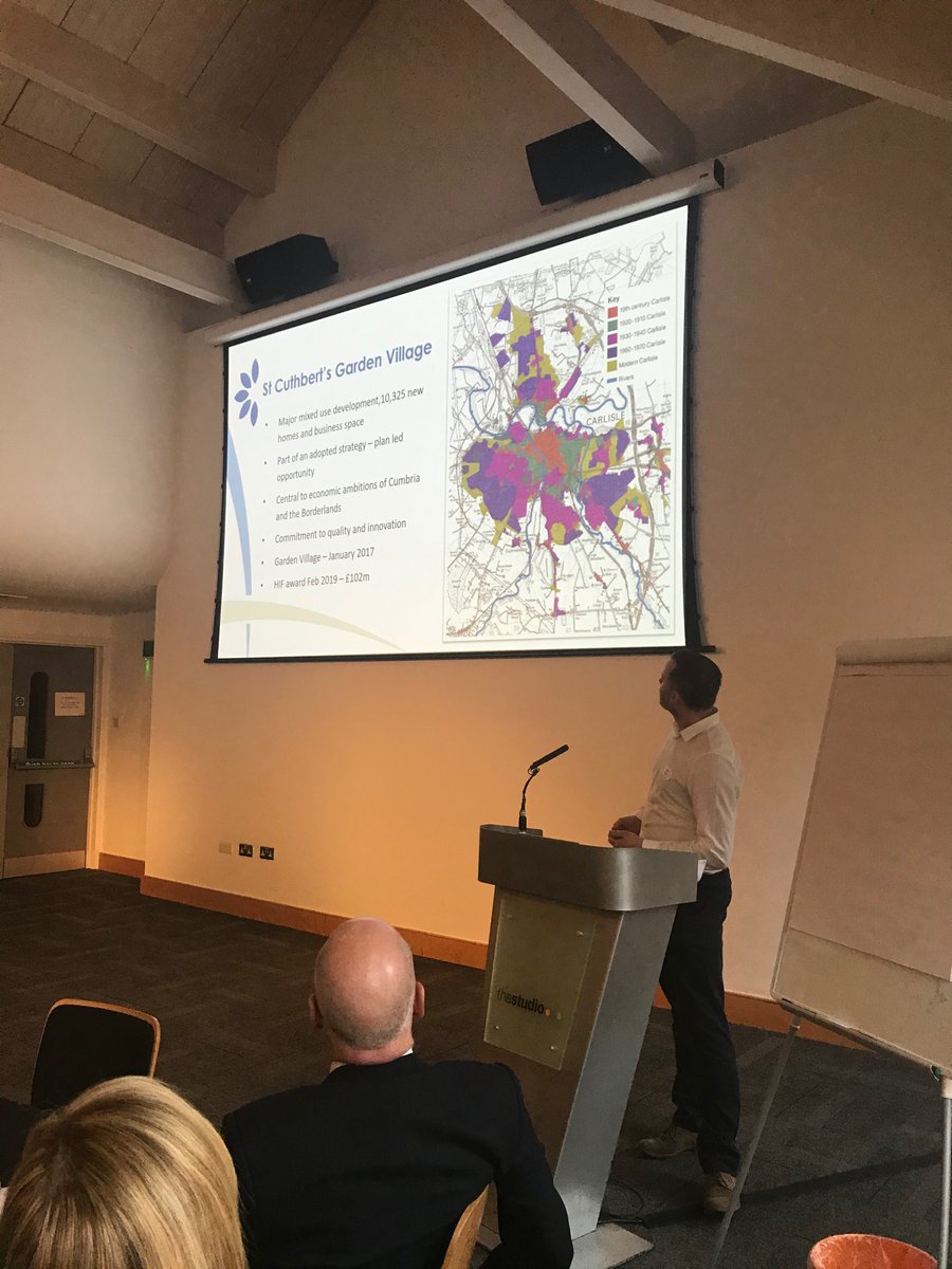 Garry Legg from Carlisle Council talking about the local leadership and ambition underlining the St Cuthbert’s garden community