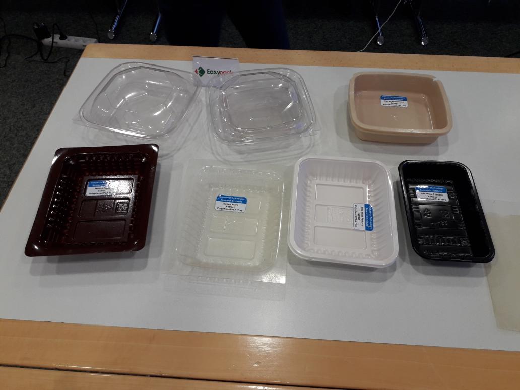 DavidBolzonella's tweet photo. After 3 yrs of hard work #NOAW consortium  produced these PHA/biocomposites packaging materials from agro residues . An interesting option for the future. Thanks to #Innoven team for their work on PHA production in collaboration with #LaSapienza of Rome https://t.co/xpYSd5JJes