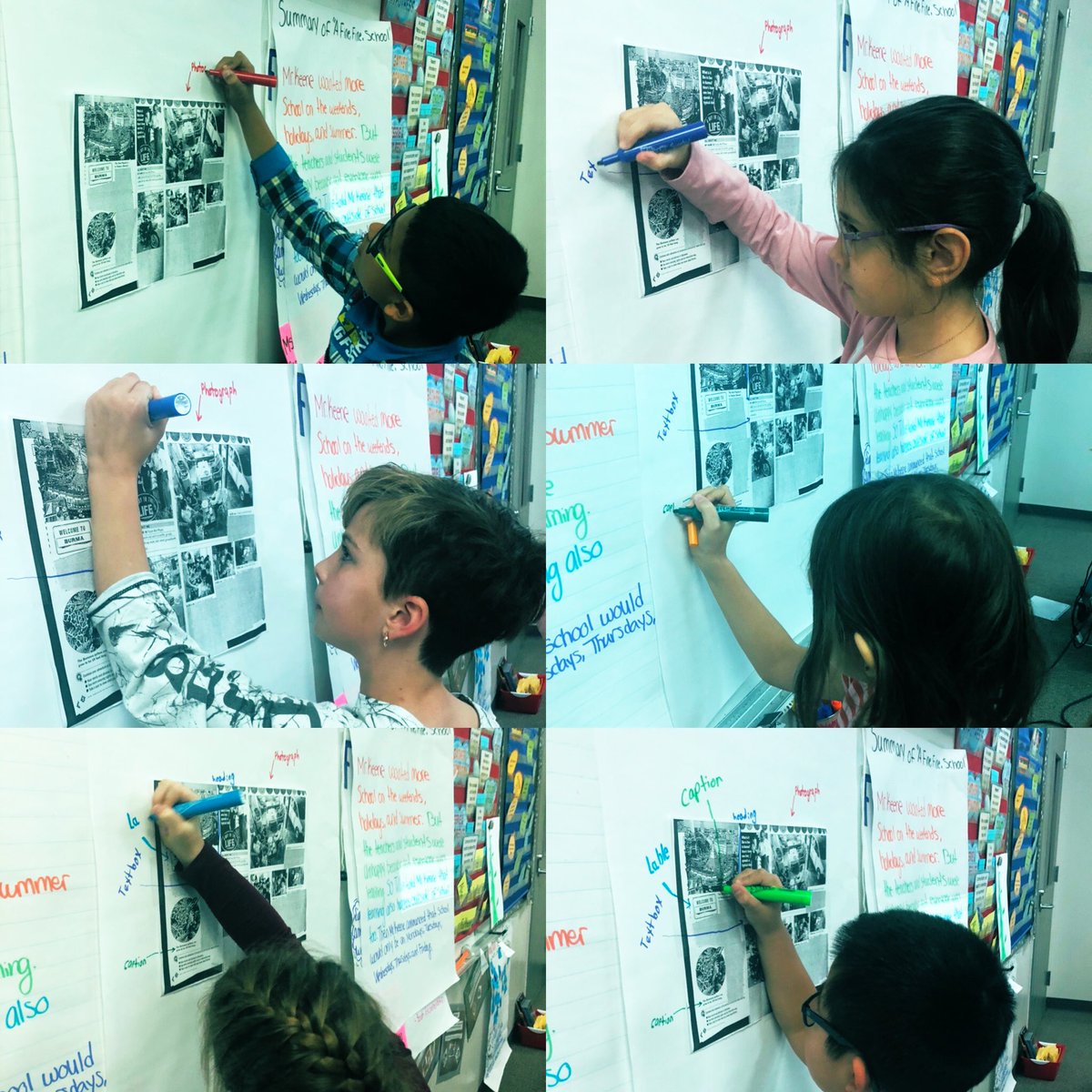 Students getting a chance to show off all the different nonfiction text features they can identify! I wonder how we can use these features to learn more about main idea and details as we go through #SharingThePlanet 🤔 #LifeAtGHE #1LISD <a href="/GrandviewPYP/">Grandview Hills</a> <a href="/LISDLaceyD/">Lacey Delgado</a>