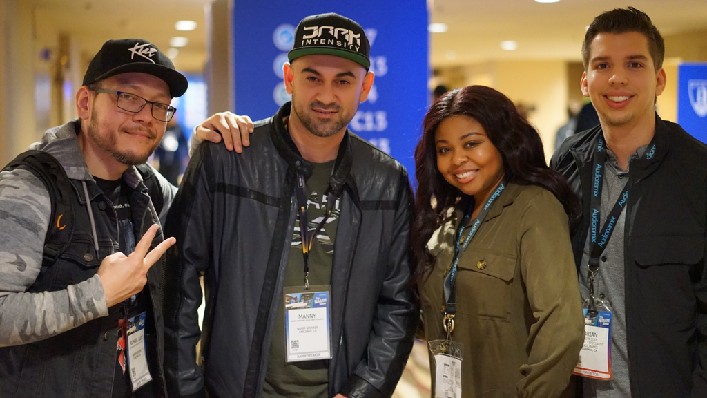 audionamix's tweet image. 🎧 A3E delivered amazing speakers and conversations surrounding emerging technology at this year's NAMM Show! What artists do you want see speak next year? #a3e #a3epanel #darkintensity #bt #djkue #morganpage #lpgiobbi #dj #producer #music #trends #edm #ai #musicsynthesis