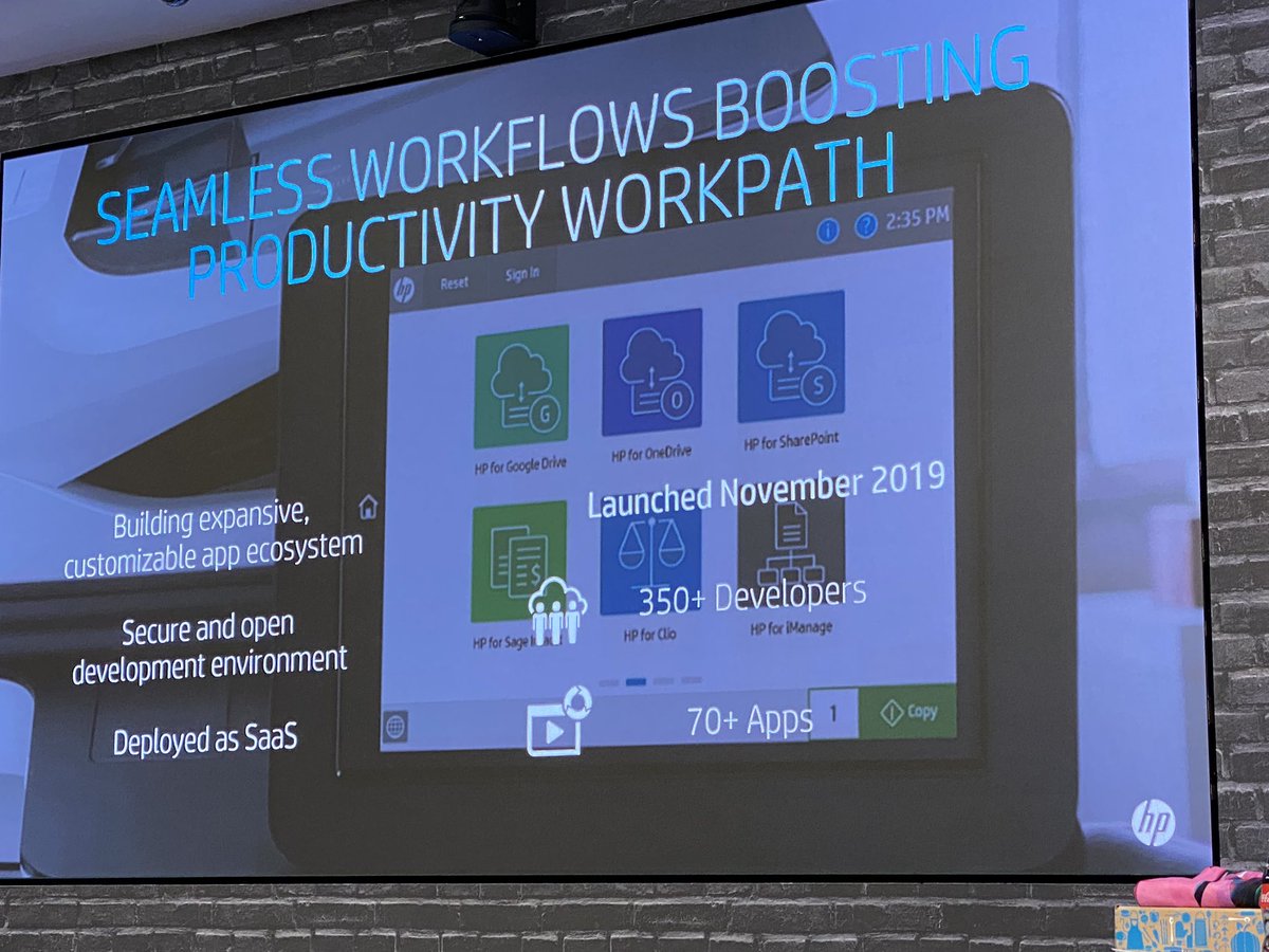 aslawetsky's tweet image. @HP #WorkPath cinthnkuss tk evolve with over 350 developers... #powerofprint