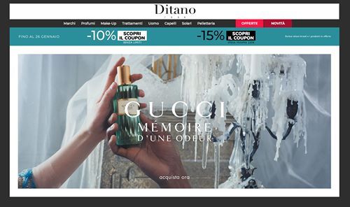 azcouponIT's tweet photo. con i codici #promo #Ditano ottieni un extra #sconto fino al 15% anche sul #profumo #Gucci Mémoire d'une Odeur  scopri il #coupon  https://t.co/oCTCYnE3RX https://t.co/BnpQY5aaeS