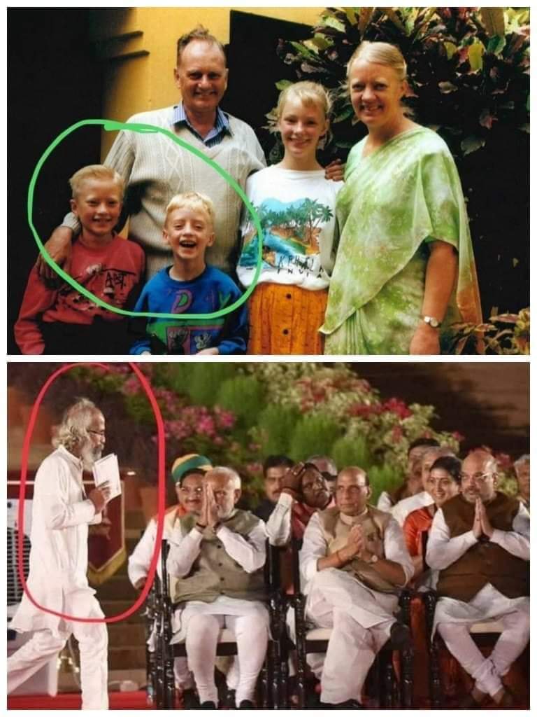 KukiChristian's tweet photo. On this day 20 years ago..

Graham Staines and two of his children were burnt  alive by Bajrang Dal in Odisha. And the criminal perpetrator - PRATAP CHANDRA SARANGI - has been awarded by being made Union Minister of India.

Incredible India! @thompsonb2569 @livechristian1 https://t.co/i7c2o0QfJ5