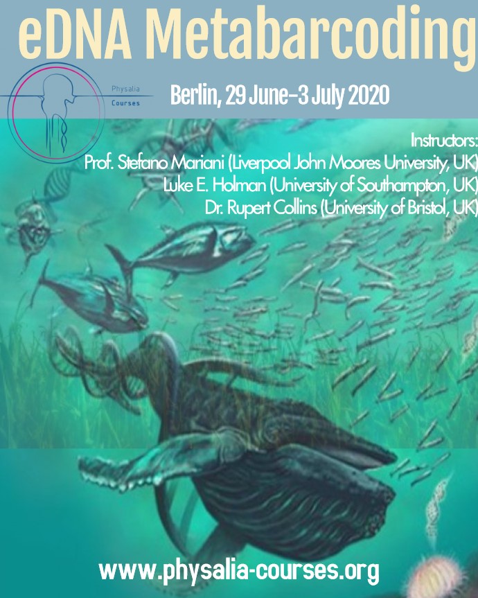 Physalia-courses@ONLINE (@physacourses) on Twitter photo Registrations are now open for the #eDNA #Metabarcoding course in Berlin (<a href="/FU_Berlin/">Freie Universitรคt</a>) with @stefanako71 <a href="/luke_earl/">Luke E. Holman</a> @boopsboops
Save the dates: 29th June- 3rd July 2020
For more information, please see: physalia-courses.org/courses-workshโฆ Registrations are now open for the #eDNA #Metabarcoding course in Berlin (<a href="/FU_Berlin/">Freie Universitรคt</a>) with @stefanako71 <a href="/luke_earl/">Luke E. Holman</a> @boopsboops
Save the dates: 29th June- 3rd July 2020
For more information, please see: physalia-courses.org/courses-workshโฆ