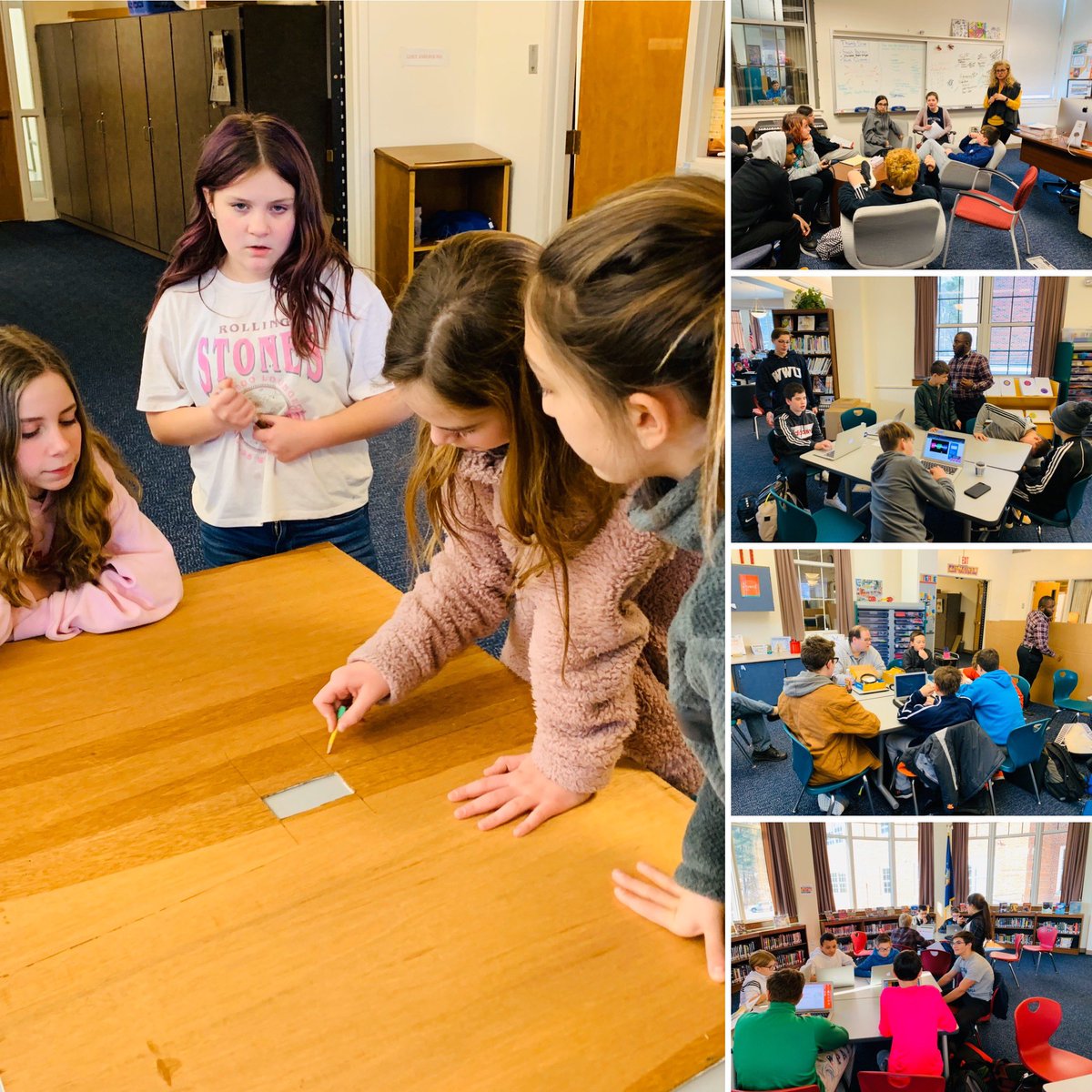 Lynne_Rutnik's tweet photo. Genius Week in action‼️ LG Jr-Sr HS is committed to offering rigor, relevance and choice for students on their ‘down time’ during midterm week. Thank you to ALL the faculty/staff, parents and community members who volunteered to help facilitate! #Geniusweek @LakeGeorgeCSD https://t.co/36BufXfq0i