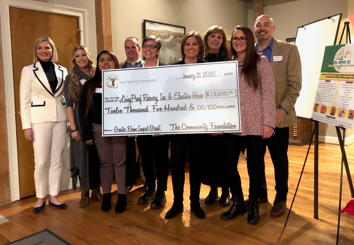 elevaterome's tweet photo. Thank You! The Community Foundation For Greater Rome has chosen to fund Elevation House programs for a second consecutive year. CFFGR will fund a unique Elevation House and LivingProof Recovery collaborative to serve adults living with co-occurring disorder. #elevatelives https://t.co/0MUD1ZjbCj