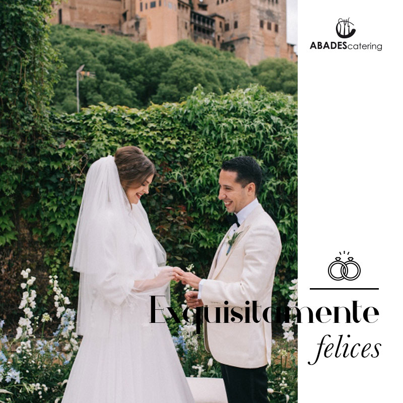En Abades Catering nos encanta ver felices a las parejas que casamos, cuidando con mimo y esmero cada uno de los detalles de tu boda. Consulta todos los detalles y más ideas en abadescatering.com/especial-bodas/