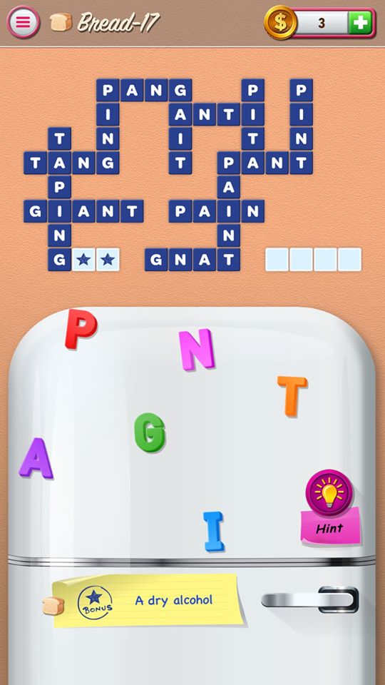 Can you find the bonus word on this level of Letter Fridge? letterfridge.com