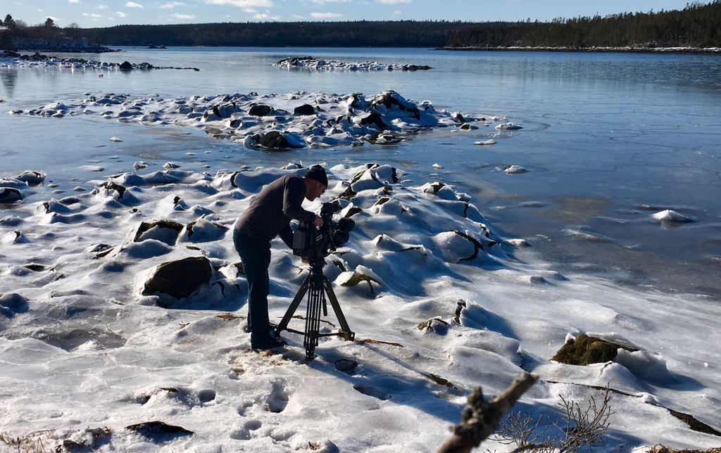 Trying to get that weather shot juuuust right <a href="/CTVAtlantic/">CTV News Atlantic</a> <a href="/KalinMitchelCTV/">Kalin Mitchell</a>