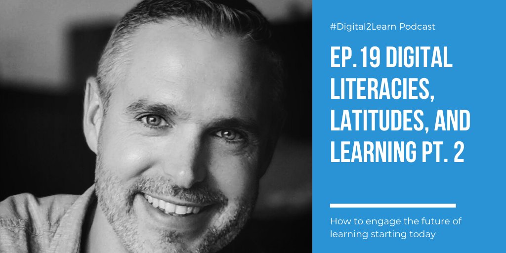 Digital2Learn's tweet photo. It's time for Pt.2 of the #Digital2Learn #Podcast w/#edtech rockstar, Doug Belshaw. Check out the latest episode: https://t.co/SGDc3fMQyf https://t.co/QgzUr7U1HY