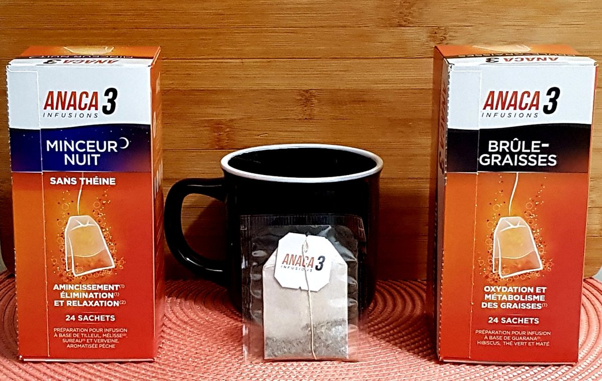 ConcoursTwt's tweet photo. Salut, aujourd'hui je vais vous parler des Infusions ANACA 3 Brûle-Graisses & Minceur Nuit.
Venez profiter de mon code promo sur mon Instagram
https://t.co/0nMK8WDl3R
Merci @Anaca3off et @hivency pour cette collaboration 😉👍
#ProduitOffertParAnaca3 #Anaca3 #Infusion https://t.co/haM4eY4wS3