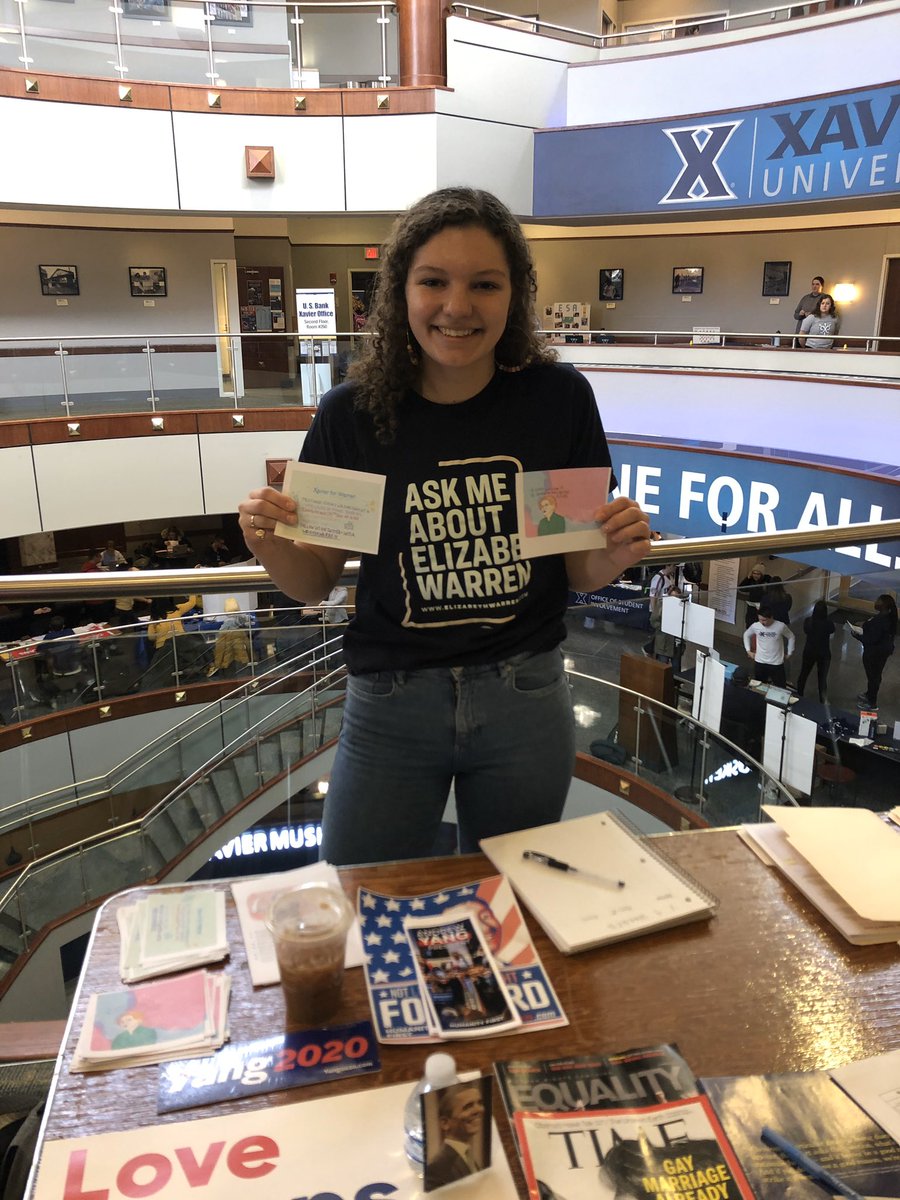 Co-President Frances is in Gallagher tabling until 2 today! Swing by and say hello!!