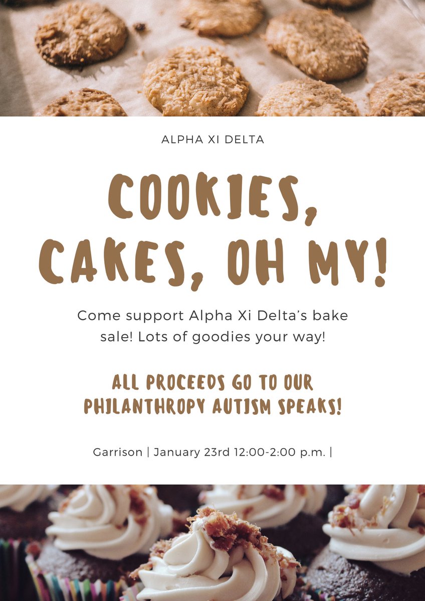 HSUAlphaXiDelta's tweet photo. COME OUT TOMORROW &amp; GET A TREAT! https://t.co/SWVnu9WnDE