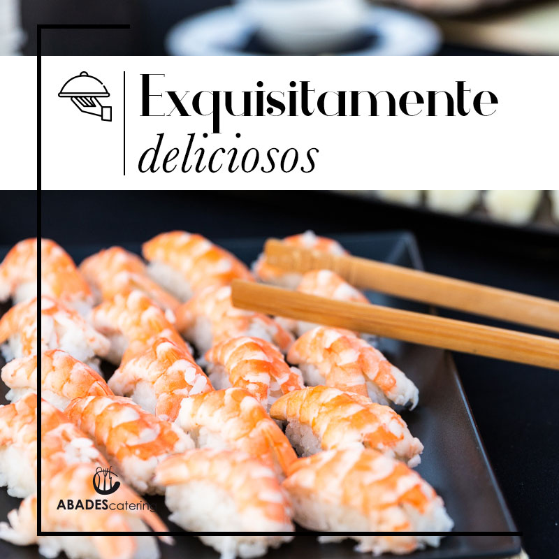 Uno de los rincones gastronómicos que mas nos solicitan nuestros clientes, es el rincón de Sushi en directo, una buena idea para amenizar un cóctel, con sabores nuevos e innovadores. Consulta más ideas en nuestra web abadescatering.com
