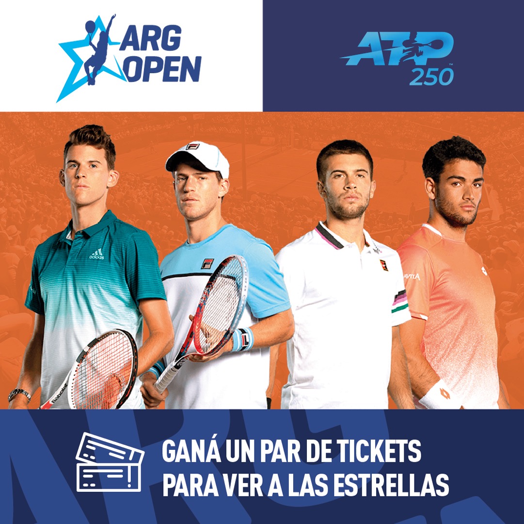 Atención:
Últimos días:

#Sorteo 4 tickets para el <a href="/ArgentinaOpen/">Argentina Open</a> (1 par para cada ganador):

2 martes 11/2 (todo el día) 2 miércoles 12/2 (noche)

Solo tenes que seguirme y hacer un RT (no repetir).

Cierre y sorteo: lunes 27/1

#ARGOPEN