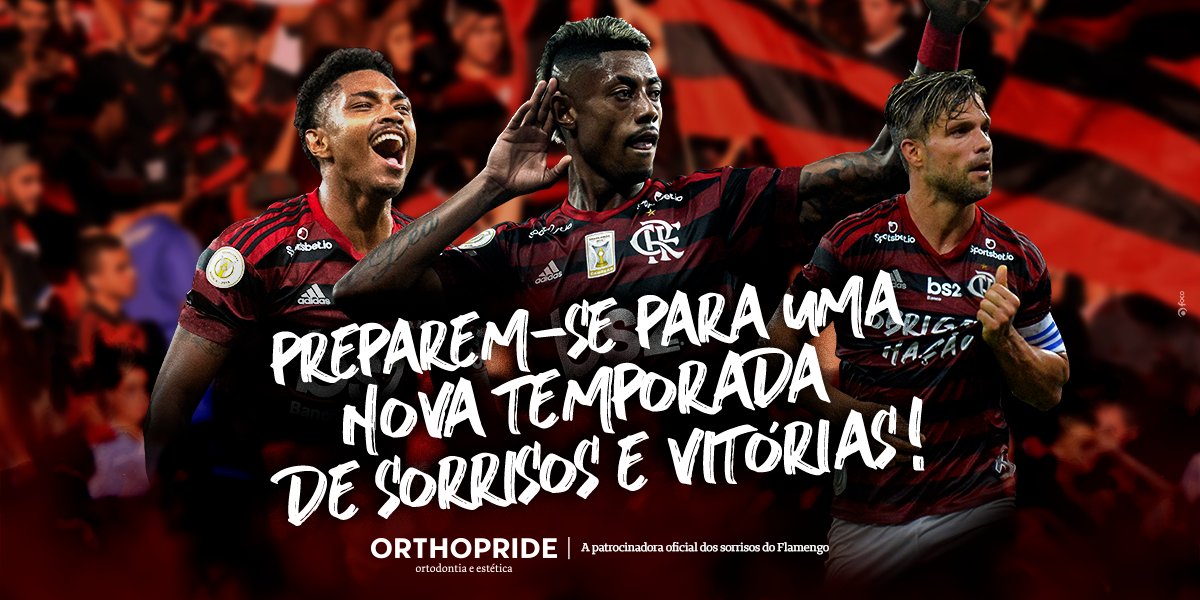 Flamengo's tweet photo. Pra cima deles, Flamengo!
#patrocínio #Orthopride https://t.co/O7Wqpkuy2x