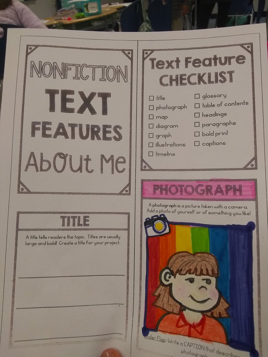 LBarrientod's tweet photo. Students working in their nonfiction text features booklet #whw https://t.co/al5SV0PDVc