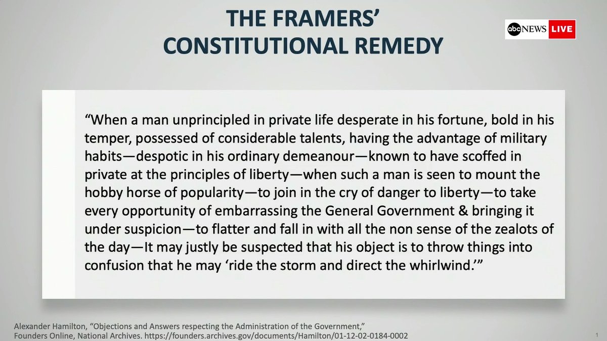Abc News On Twitter Rep Adam Schiff Quotes From Alexander Hamilton At The Start Of House Impeachment Managers Opening Arguments In The Trial Of Pres Donald Trump Https T Co 0hiioilysy Https T Co Uujb2h4pcb